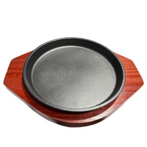Plato Redondo de Hierro Fundido con Base 19cm