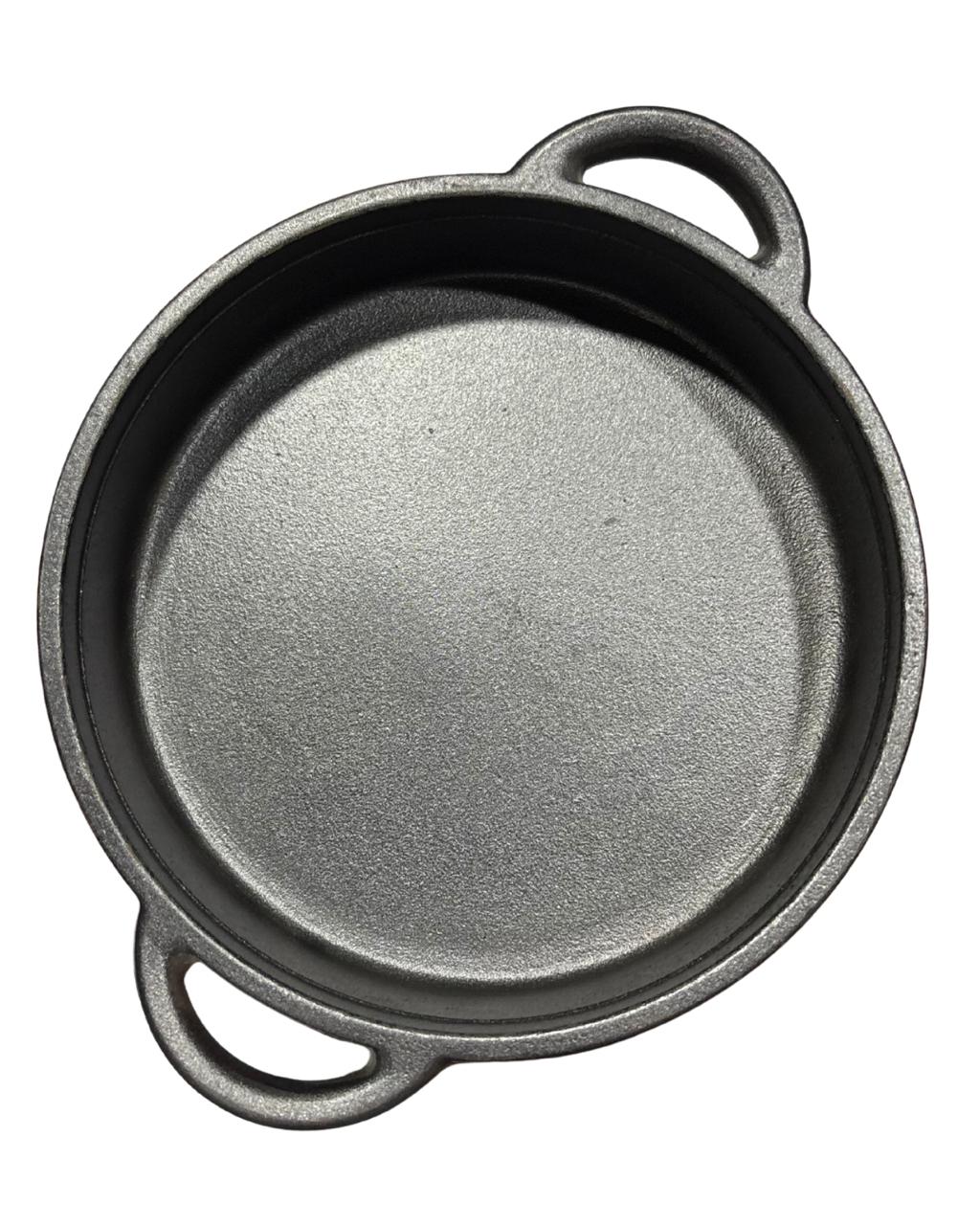 Plato Hondo de Hierro Fundido 18cm con Base Bambu - Imagen 2